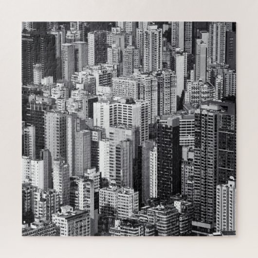 Stadsgezicht Hongkong: Urban Scene 2015 Legpuzzel (Verticaal)