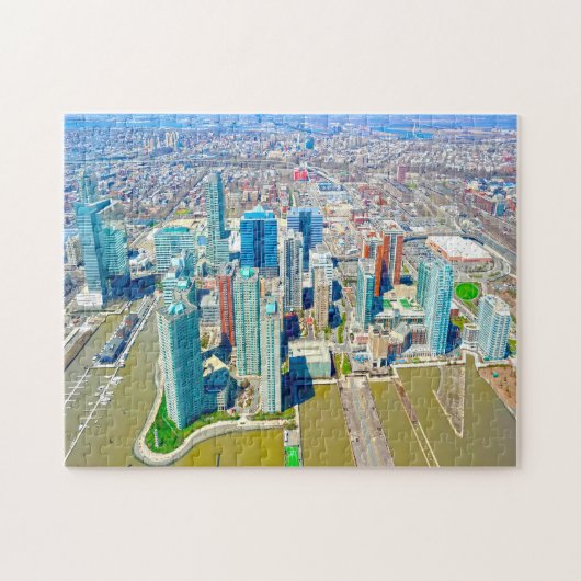 Stadsgezicht New Jersey. Legpuzzel (Horizontaal)