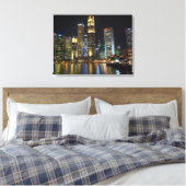 Stadsgezicht opgerekt canvasprint canvas afdruk (Insitu (Slaapkamer))