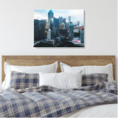 Stadsgezicht opgerekt canvasprint canvas afdruk (Insitu (Slaapkamer))