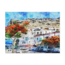 Stadsgezicht Puerto de Morgan bij Gran Canaria. Sc