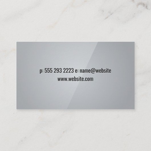 Stadsgezicht Silhouette | Sleutellogo | Onroerend Visitekaartje (Achterkant)