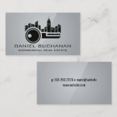 Stadsgezicht Silhouette | Sleutellogo | Onroerend  Visitekaartje (Voorkant / Achterkant)