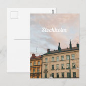 Stadsgezicht Stockholm Södermalm Briefkaart (Voorkant / Achterkant)