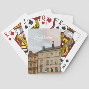 Stadsgezicht Stockholm Södermalm Pokerkaarten