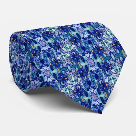 stadsgezicht-Stropdas Stropdas (Opgerold)