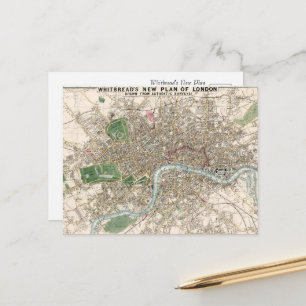 Stadsgezicht uit het Victoriaanse tijdperk Briefkaart