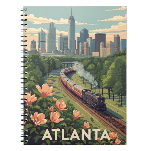 stadsgezicht van Atlanta Notitieboek (Voorkant)