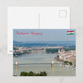 Stadsgezicht van de Donau in Boedapest - Hongarije Briefkaart (Voorkant / Achterkant)