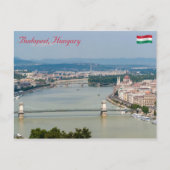 Stadsgezicht van de Donau in Boedapest - Hongarije Briefkaart (Voorkant)