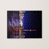 Stadsgezicht van Downtown Toronto Canada 's nachts Legpuzzel (Horizontaal)