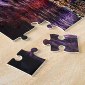 Stadsgezicht van Downtown Toronto Canada 's nachts Legpuzzel (Zijkant)