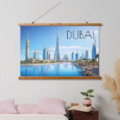 Stadsgezicht van Dubai Hangend Wandkleed (Slaapkamer)