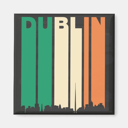  stadsgezicht van Dublin Magneet (Voorkant)