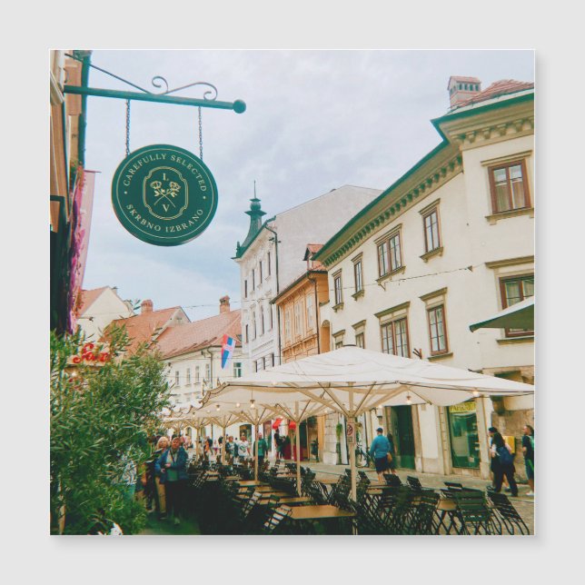 stadsgezicht van Ljubljana (Voorkant)