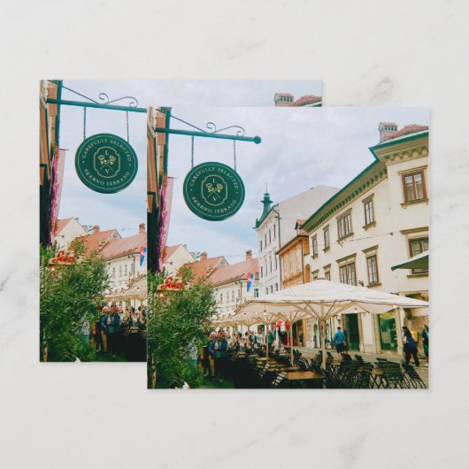 stadsgezicht van Ljubljana (Voorkant / Achterkant)