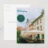 stadsgezicht van Ljubljana Feestdagenkaart (Voorkant / Achterkant)