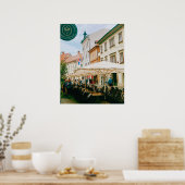 stadsgezicht van Ljubljana Poster (Keuken)