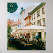 stadsgezicht van Ljubljana Poster (Voorkant)