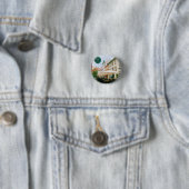 stadsgezicht van Ljubljana Ronde Button 3,2 Cm (In situ)