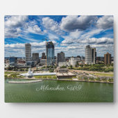 Stadsgezicht van Milwaukee, Wisconsin Fotoplaat (Voorkant)