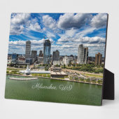Stadsgezicht van Milwaukee, Wisconsin Fotoplaat (Zijkant)