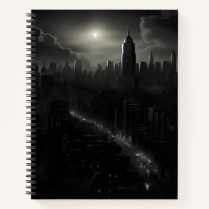 stadsgezicht van Noir Notitieboek