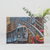 Stadsgraffiti-metro Kaart (Staand voorkant)