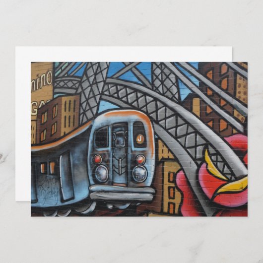 Stadsgraffiti-metro Kaart (Voorkant / Achterkant)