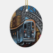 Stadsgraffiti-metro Keramisch Ornament (Rechts)