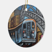 Stadsgraffiti-metro Keramisch Ornament (Links)
