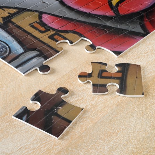 Stadsgraffiti-metro Legpuzzel (Zijkant)