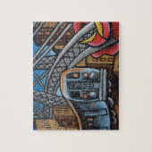 Stadsgraffiti-metro Legpuzzel (Verticaal)