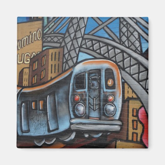 Stadsgraffiti-metro Magneet (Voorkant)