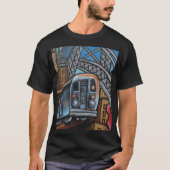 Stadsgraffiti-metro T-shirt (Voorkant)