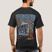 Stadsgraffiti-metro T-shirt (Achterkant)