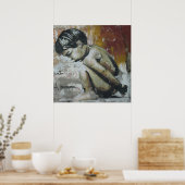 Stadsgraffiti straatkunst poster (Keuken)