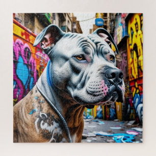 Stadsgraffiti Street Art City Pitbull Legpuzzel