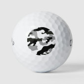 Stadsgrijze camouflage nr. 15 golfballen (Voorkant)