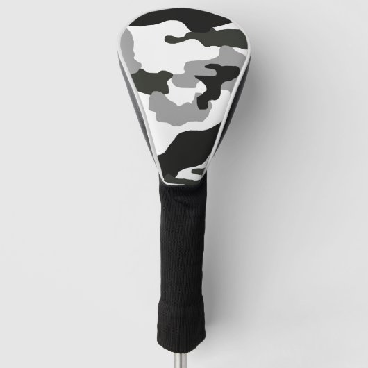 Stadsgrijze camouflage nr. 15 golfheadcover (Voorkant)