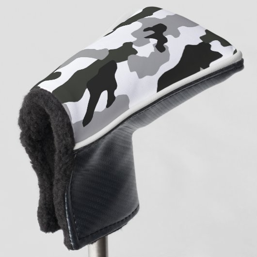 Stadsgrijze camouflage nr. 15 golfheadcover (3/4 voorkant)