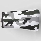 Stadsgrijze camouflage nr. 15 golfheadcover (Voorkant)