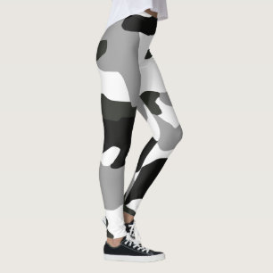 Stadsgrijze camouflage nr. 15 leggings