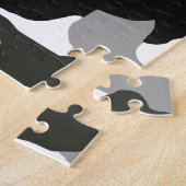 Stadsgrijze camouflage nr. 15 legpuzzel (Zijkant)