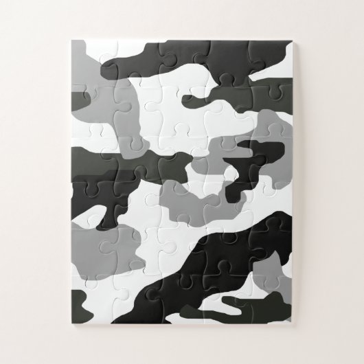 Stadsgrijze camouflage nr. 15 legpuzzel (Verticaal)