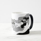 Stadsgrijze camouflage nr. 15 magische mok (Voorkant rechts)