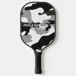 Stadsgrijze camouflage nr. 15 pickleball paddle