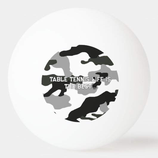 Stadsgrijze camouflage nr. 15 pingpongbal (Voorkant)