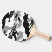 Stadsgrijze camouflage nr. 15 tafeltennisbatje (Zijkant)