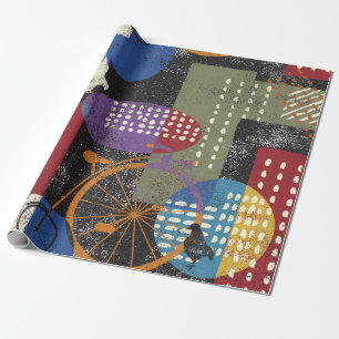 Stadsgrunge abstract, naadloos patroon. cadeaupapier